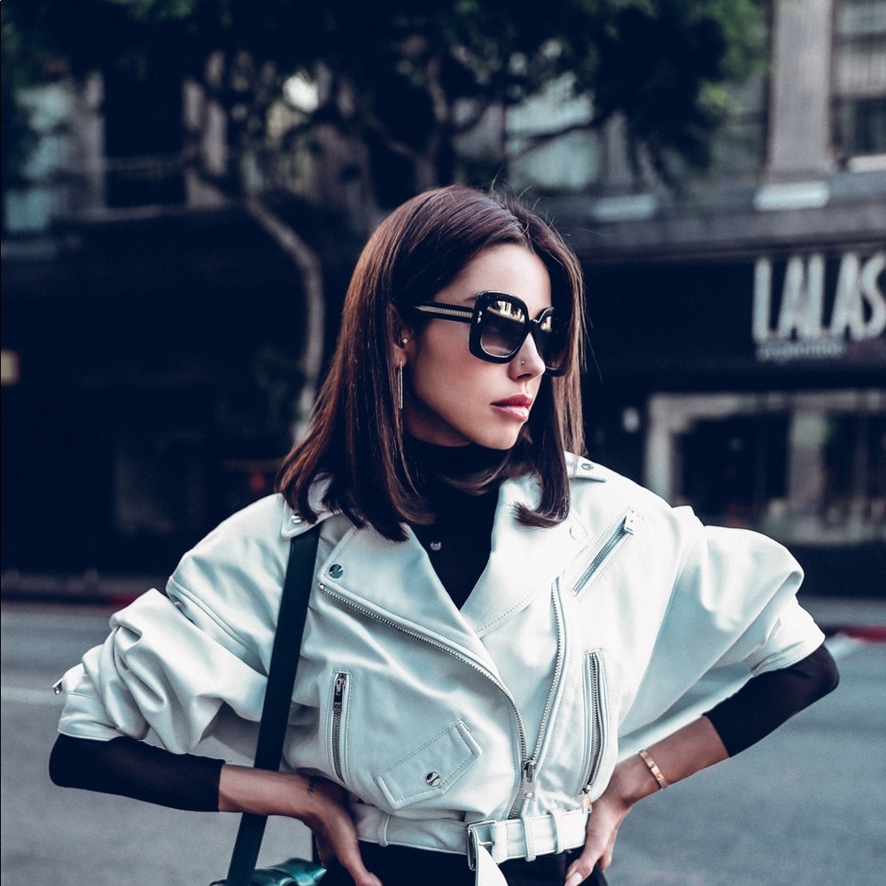 Lamarque White Leather Jacket